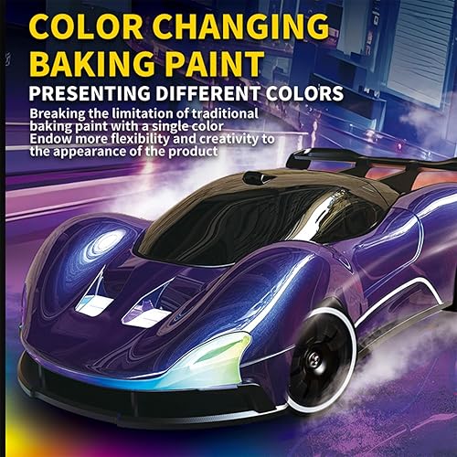 Miniatura 6 de Coche de deriva a escala 120 con control remoto 4WD 2.4GHz Racing Sport Toy RC Car con luces LED, carreras y ruedas de deriva (verde)