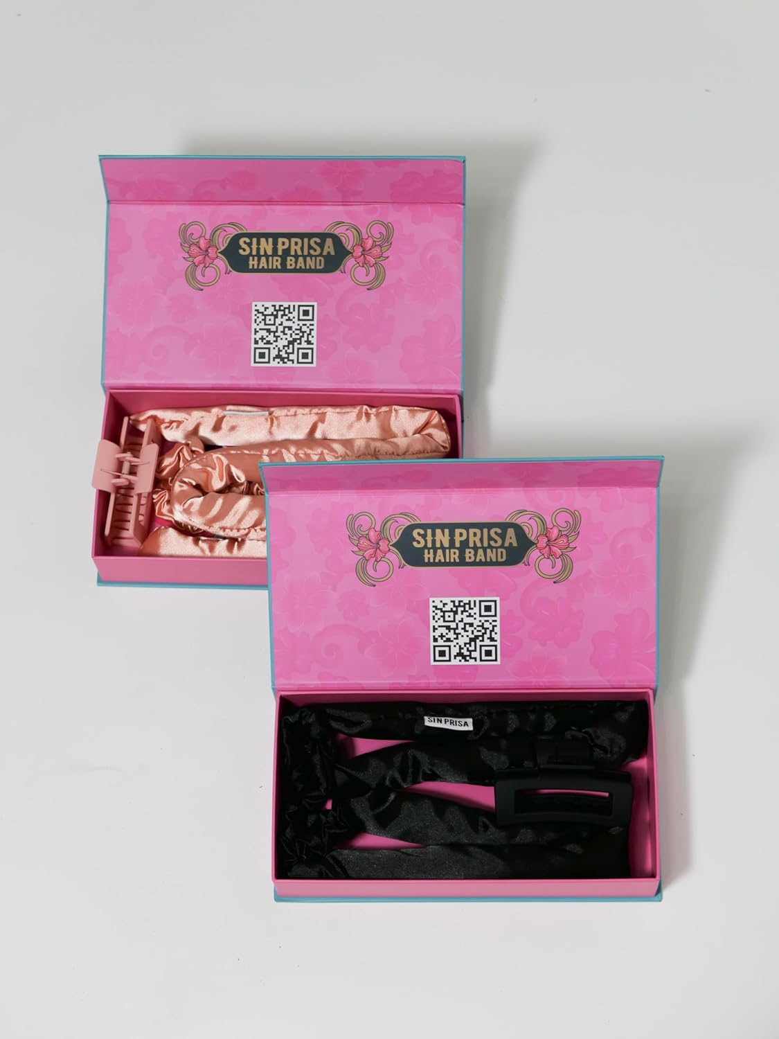 Sin prisa Heatless Hair Curling Headband - Effortless Curls & Waves, No Heat Damage, Stylish Accessory for Busy Lives (Rose Gold)