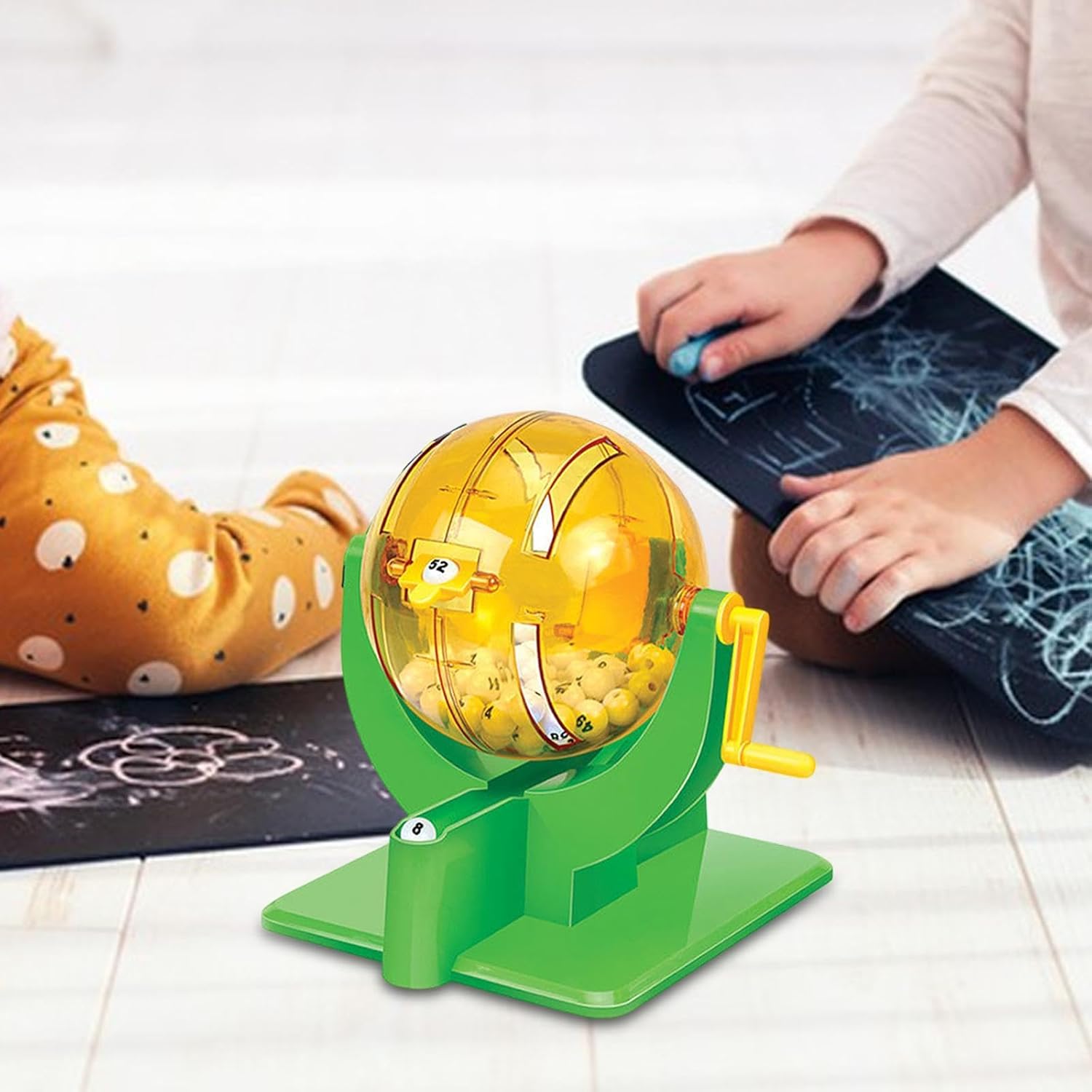 Bingo Game Set Mini Lottery Balls Machine Sturdy Practical Party Game Toy Funny Lucky Number Picking Machine for Living Room