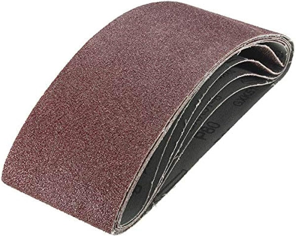 20pcs 75mm x 457mm Sanding Belts Power Tool Sander Mixed Grit Grinding Sanding Belts 40/60/80/120 Gr