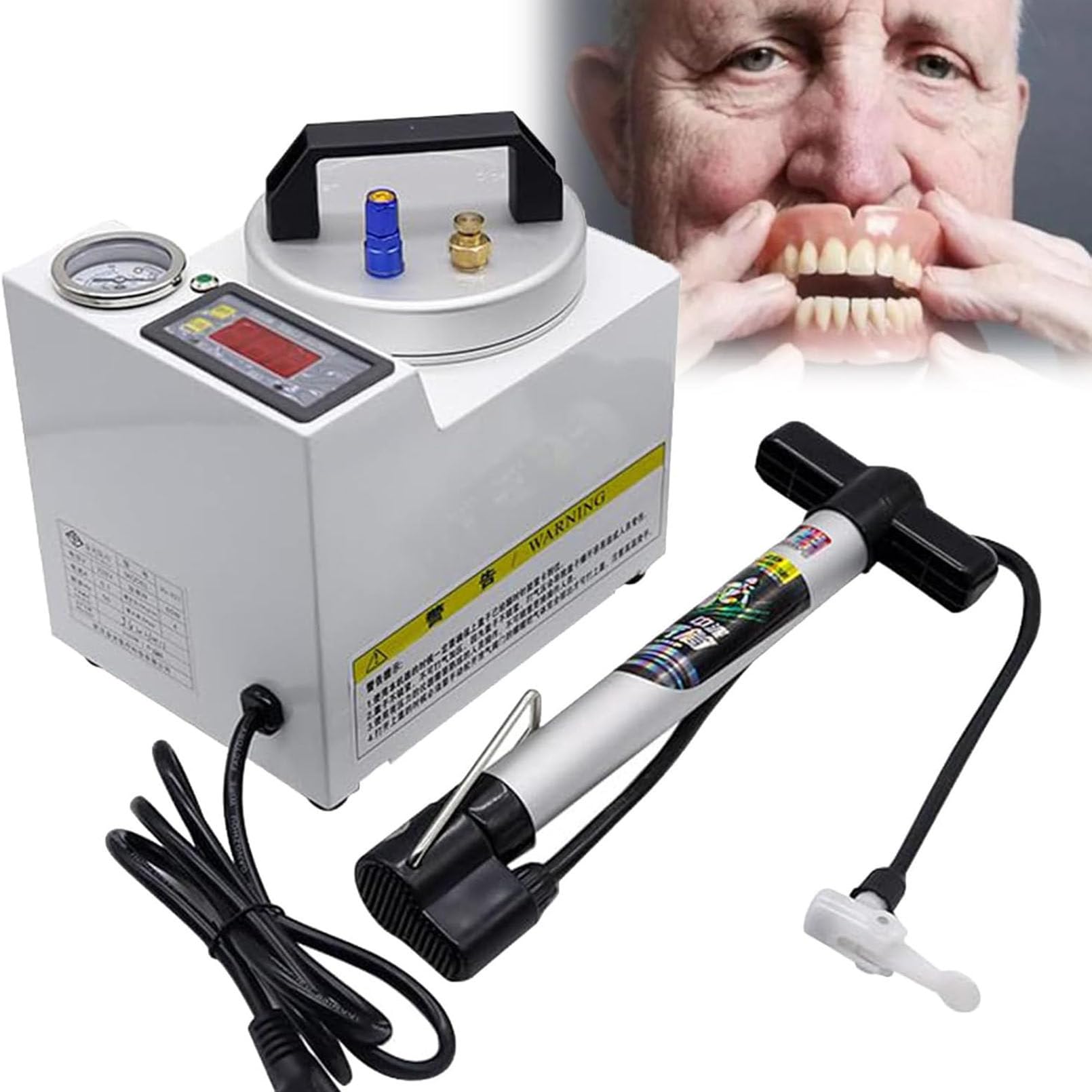 Máquina de polimerización a presión Digital automática para Laboratorio Dental de 65W,para restauración de implantes con reparación instantánea,para reparación de Bases de prótesis