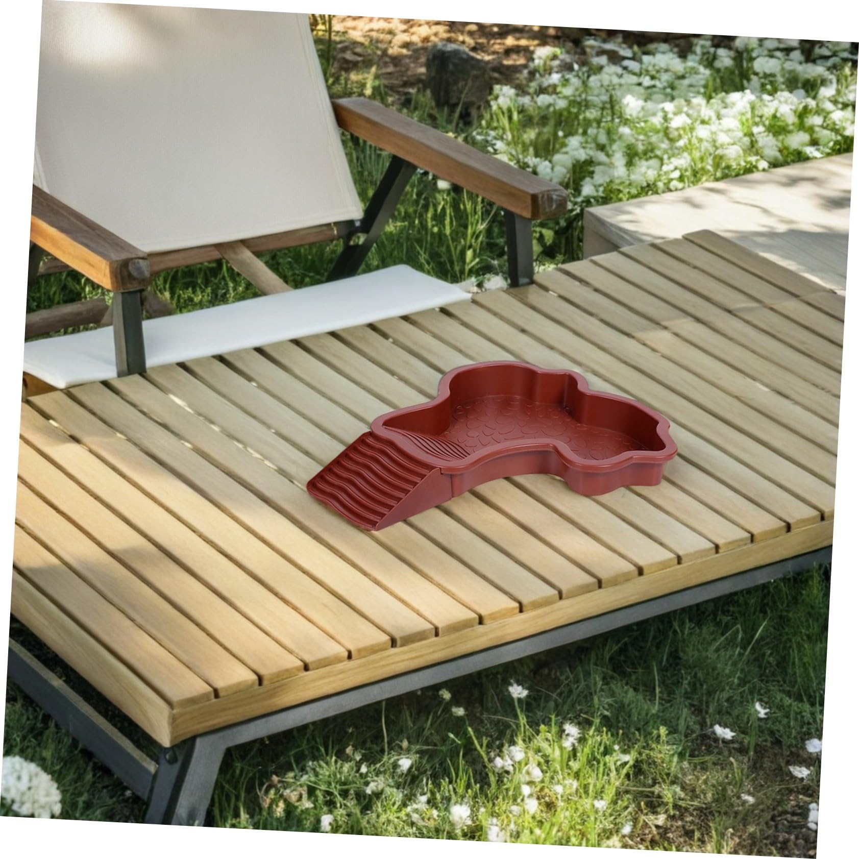 VANZACK 2pezzi Ciotola per Rettili con Rampa Antiscivolo Piattaforma per Terrario Extra Larga Piscina per Tartarughe Acquatiche Accessorio per Habitat con Area per Cibo Integrata