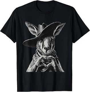 Country Cowboy Australian Kangaroo Rodeo Western Australia T-Shirt