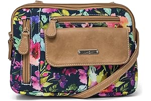 Zippy Triple Compartment Spring Crossbody Purses for Women