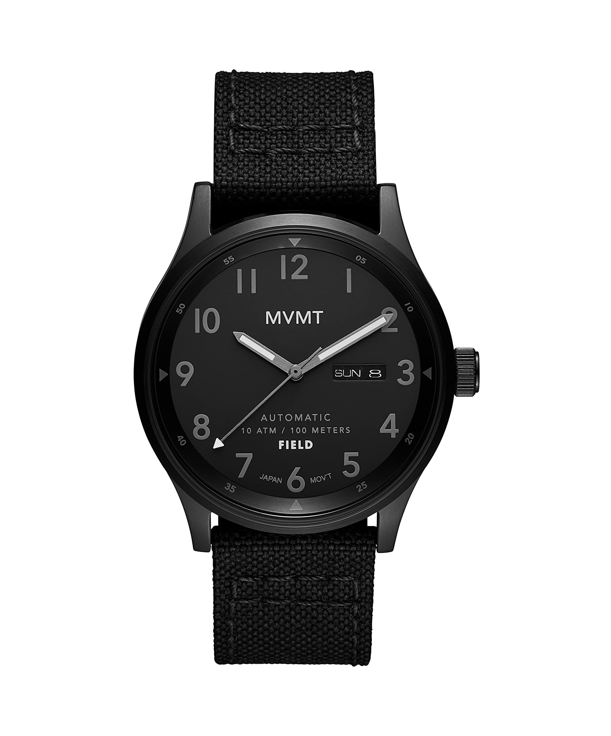 MVMT Nylon Field Automatic Men 42.50 Mm Triple Black Dial Analog Watch, Black Band (B0C2LCF873) Amazon Price History, Amazon Price Tracker