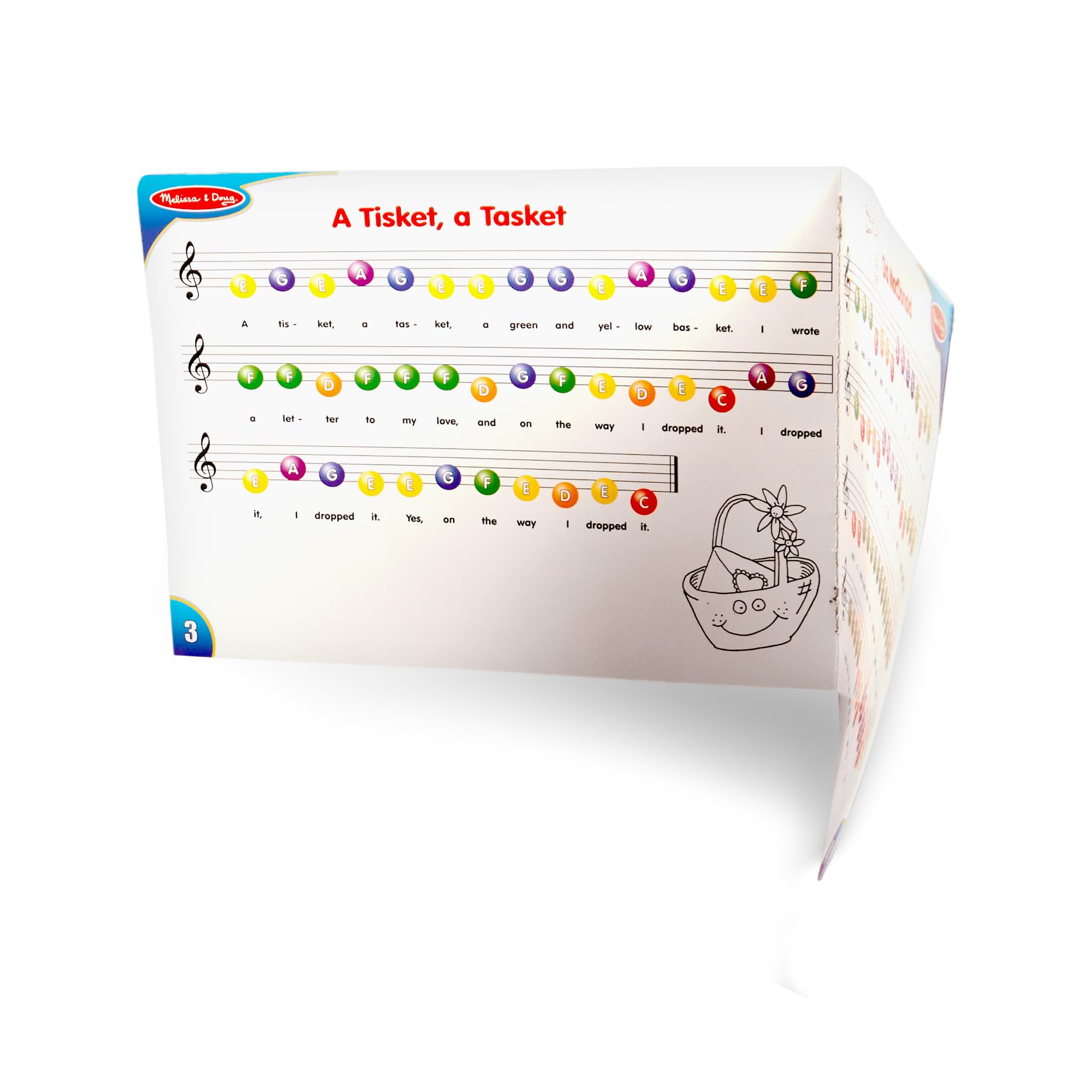 Melissa & Doug Learn-to-Play Piano with 25 Keys and Color-Coded Songbook Toy Piano Kids Toddler Toys for Ages 3 product thumbnail 5