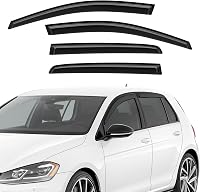 GEARMONSTER VW Golf 7 szélterelő, öntapadós ablakterelő szett 4db fekete 1