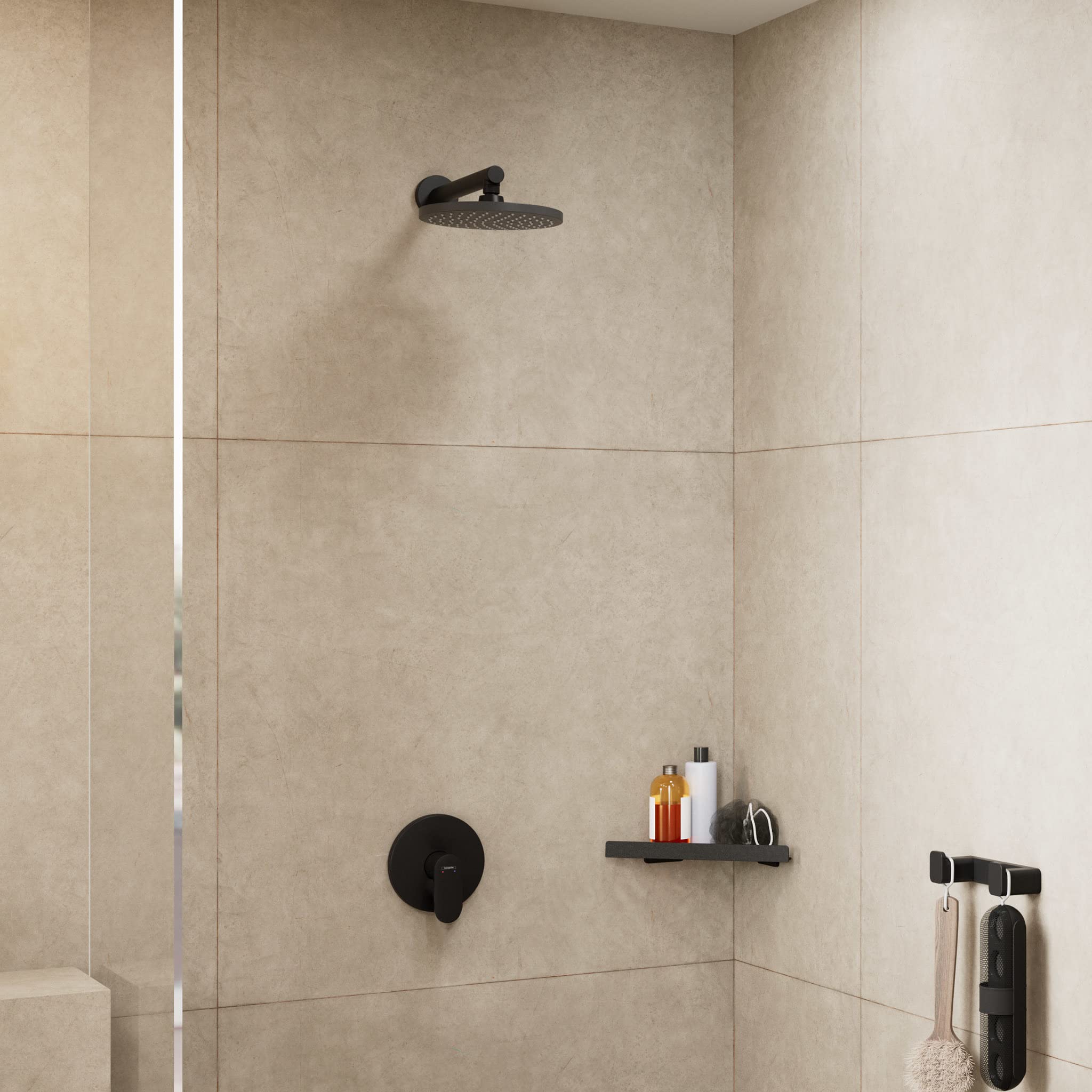 hansgrohe Vernis Blend Overhead shower 200 1 Spray, matt black