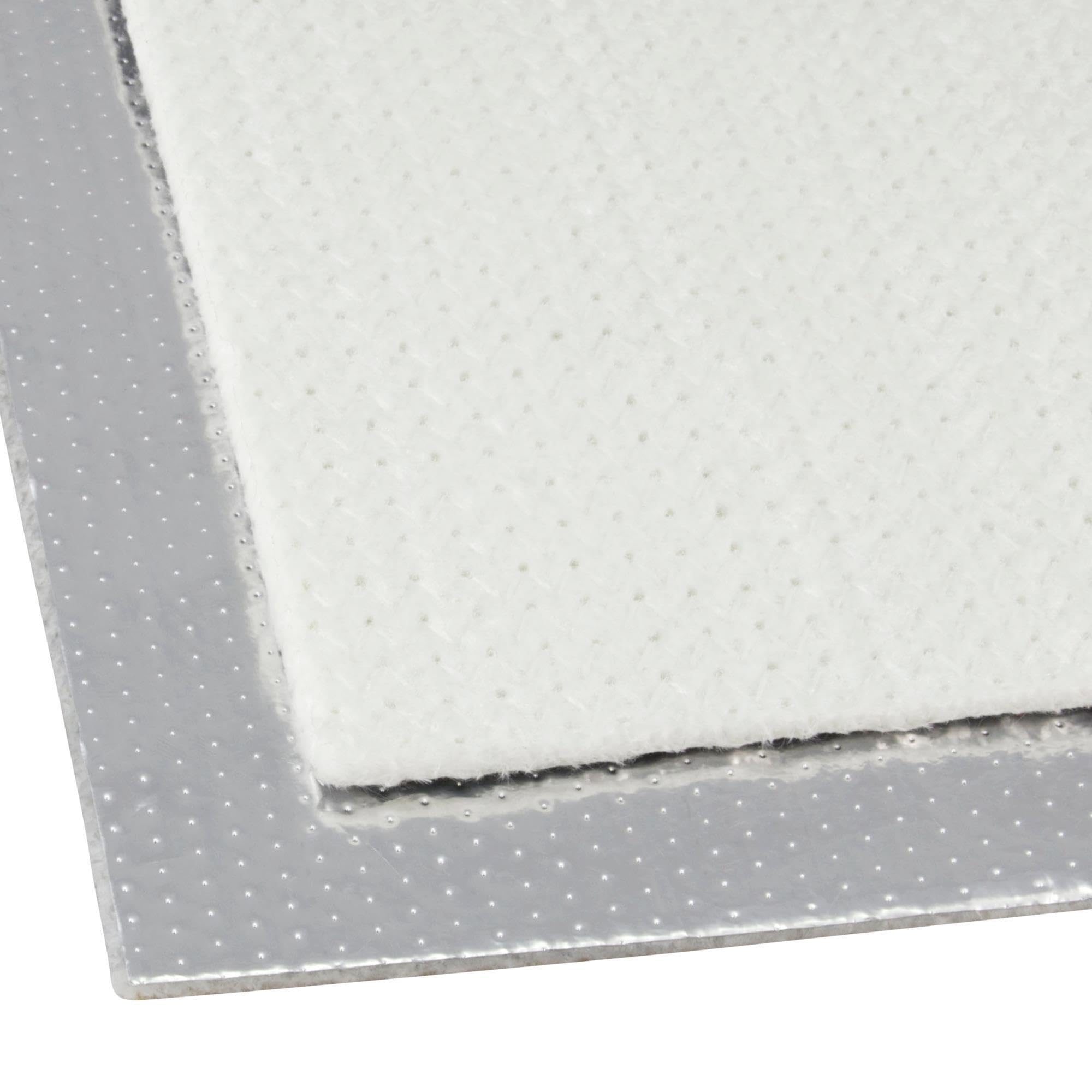 DL-Racing 100x100cm Hitzeschutzmatte Aluminium Fiberglas 5mm ca. 1000 °C