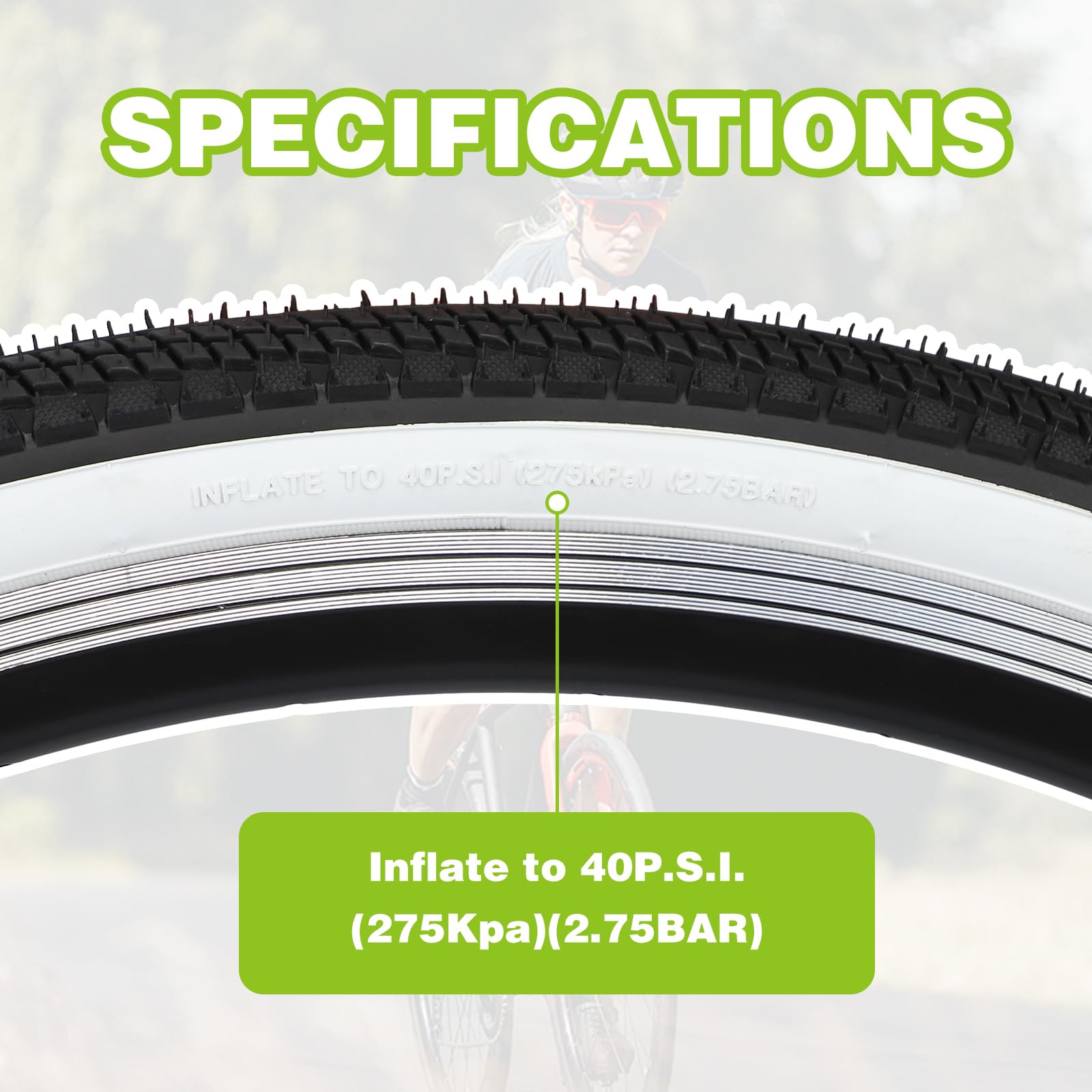 Carlisle Super Ride 26 X 1,75 – Paio Pneumatici Bici Peso Medio 559 ISO | Strada E Campagna