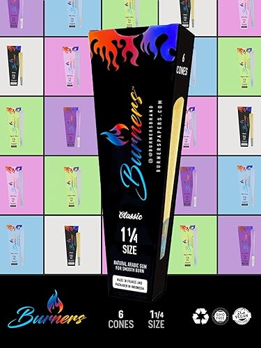 Miniatura 7 de Burners Papers 1 14 tamaño paquete de 6 (conos clásicos 5 unidades)