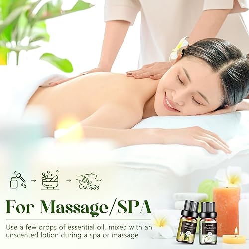 Miniatura 5 de Juego de aceites esenciales  12 piezas de aceite esencial de aromaterapia kit para difusor, humidificador, aromaterapia, masaje, jabón, fabricación