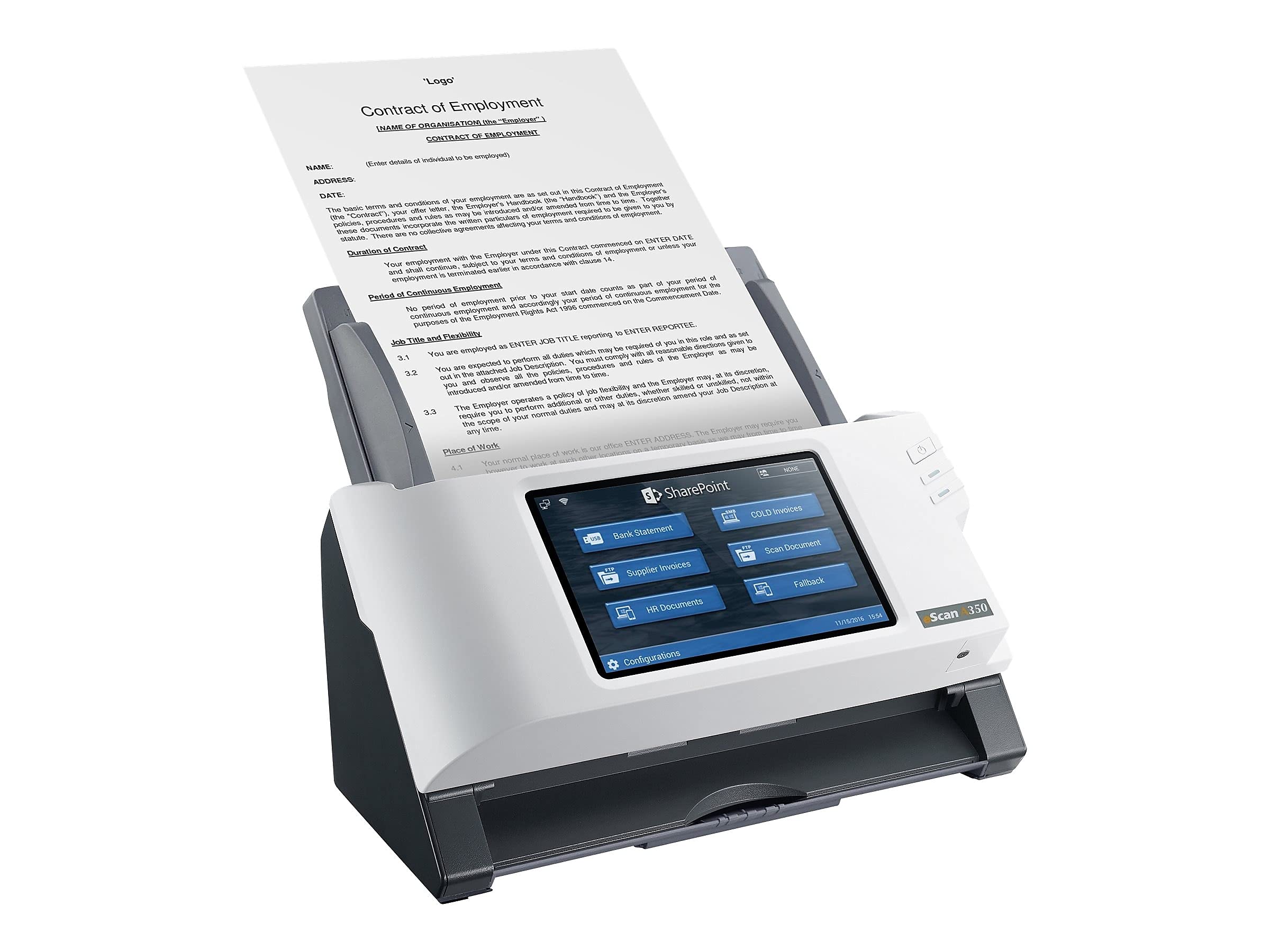 plustekeScan A350 Sheetfed Scanner - 600 dpi Optical - 25 ppm (Mono) - 25 ppm (Color) - PC Free Scanning - USB