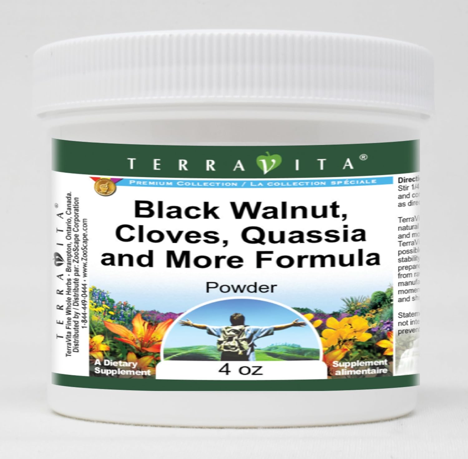 TerraVita Cleansing Formula Powder - Black Walnut, Cloves, Quassia and More (4 oz, ZIN: 511000) - 3 Pack