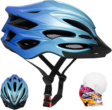 R2Depot Premium Bike Helmet, Lightweight Adjustable 57-62cm, 22 Vents Adults Bicycle Helmet with Headband
