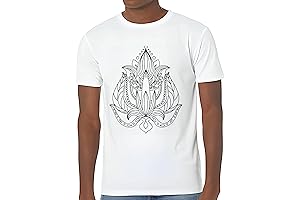 Lotus Mandala Design Idea for Yoga Enthusiasts Men Women White Multicolor T-shirt