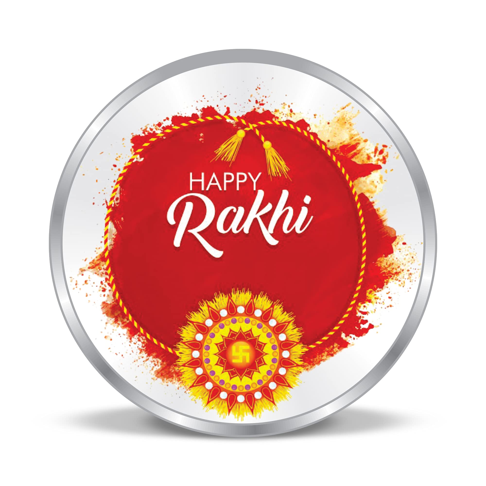 Precious Moments BIS Hallmarked Happy Raksha Bandhan (Rakhi) 999 Pure Silver Coin by ACPL available in 10,20,50,100 gram. (B095LW7VNN) Amazon Price History, Amazon Price Tracker