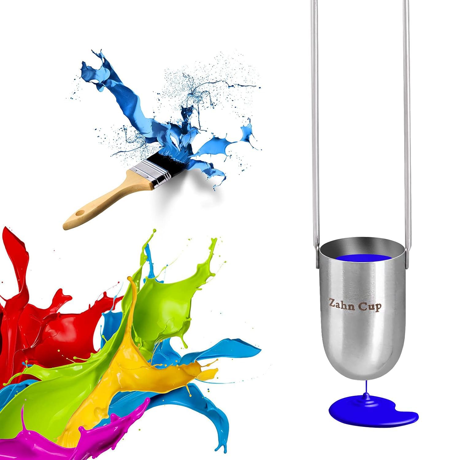 Zahn Cup Immersion Viscosity Cup, Dip Type Stainless Steel Viscometers for Test The Viscosity of Newtonian or Approximate Newtonian Liquid (50ml) (No. 1)-image-10