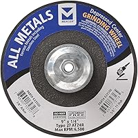 Vista 17 de Mercer Industries 621070 - 4-1/2" x 1/4" x 5/8"-11 Tipo 27 Muelas abrasivas para mampostería (paquete de 20)