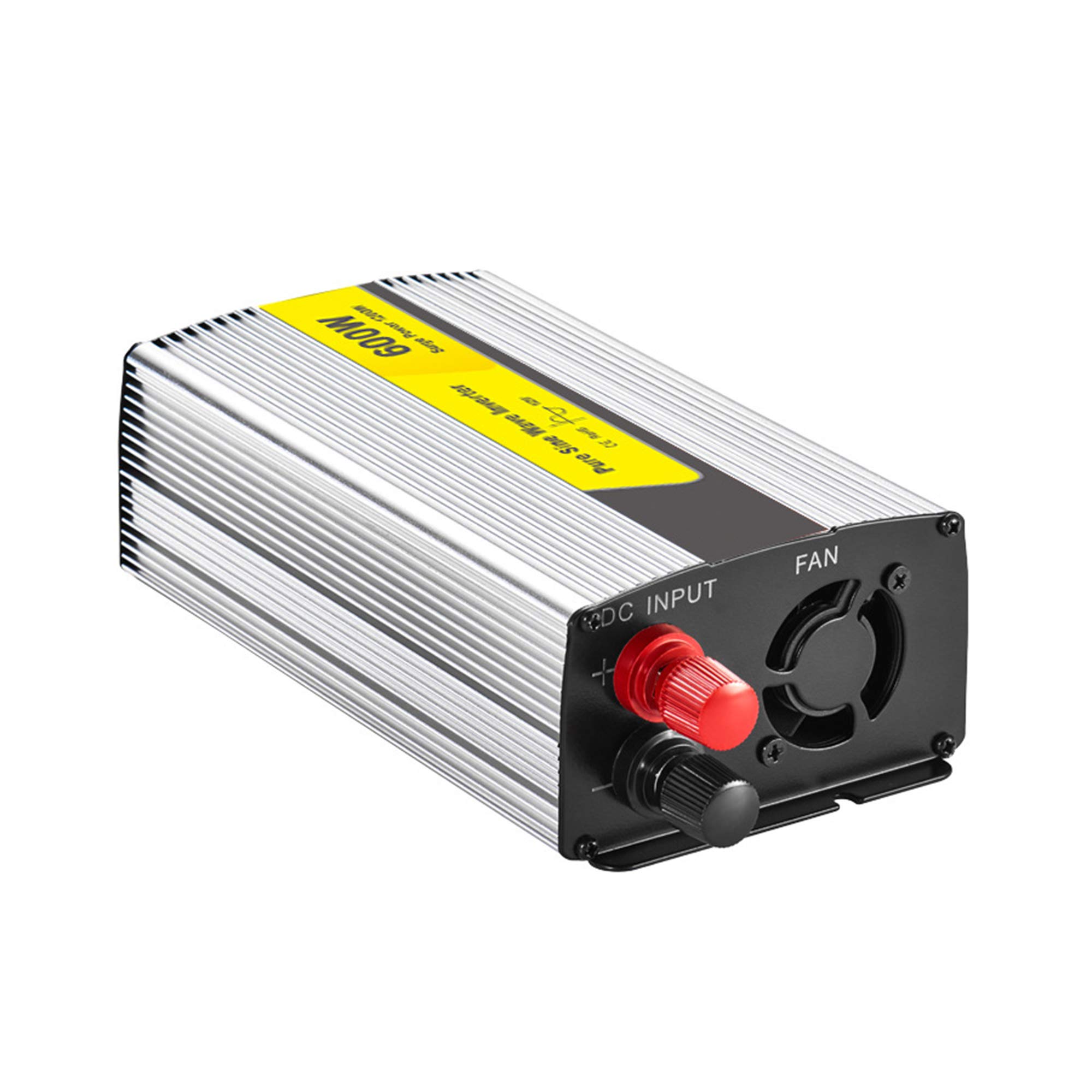 Inversor para Automóvil De 600 W, Inversor De Onda Sinusoidal Pura De CC 12V / 24V A CA 220V, con Puerto De Carga USB Y Toma De CA, Adaptador De Convertidor De Batería