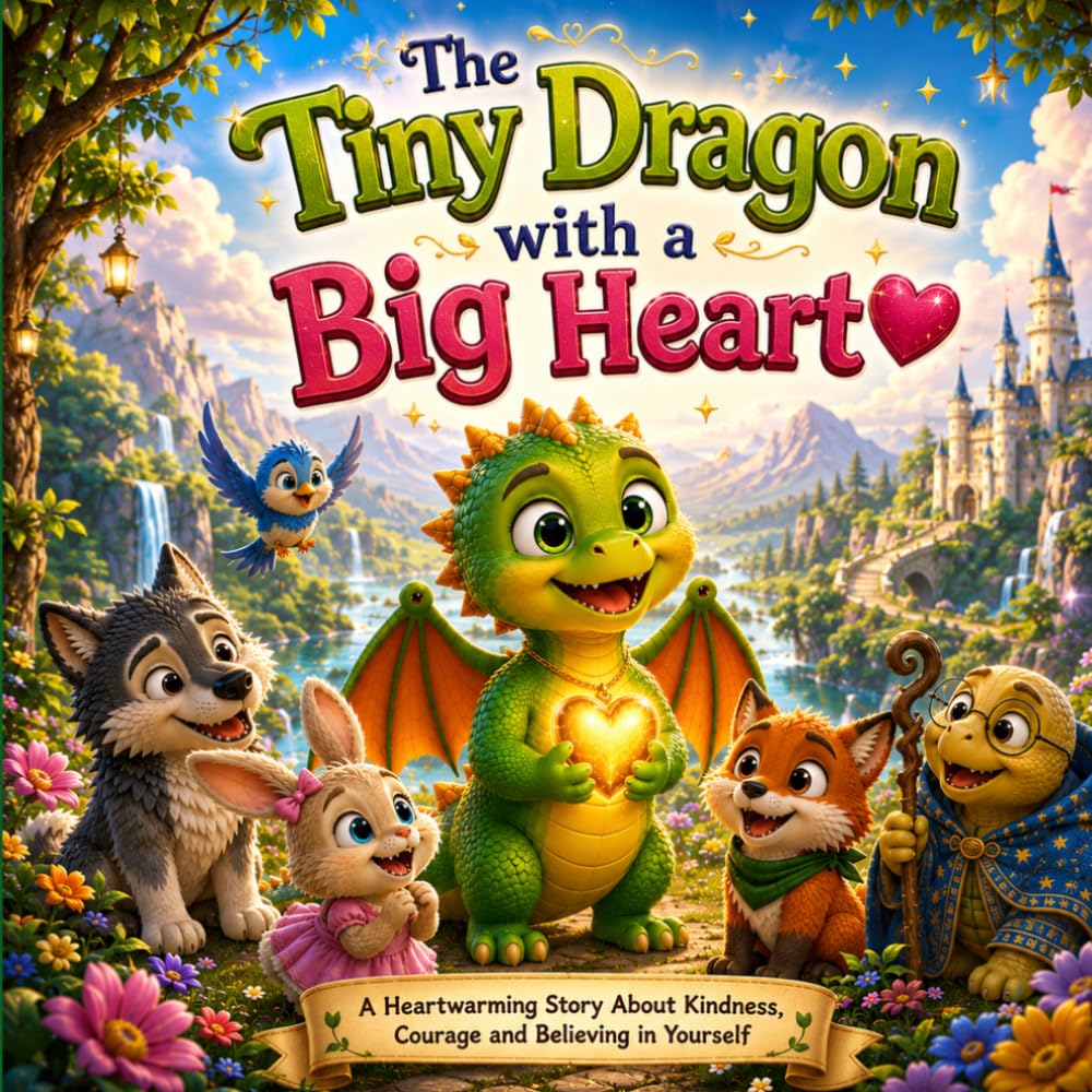 The Tiny Dragon with a Big Heart: A Heartwarming Adventure About Kindness, Courage, and Believing in Yourself