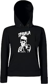 Tshirteria Italiana Felpa Cappuccio Paulo Dybala 10 - La Joya - Bianca o Nera - Esultanza Dybala