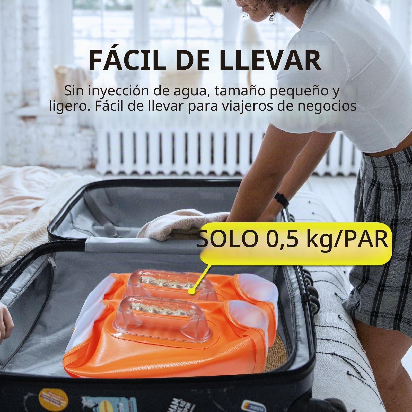 Mancuernas de Agua, Juego de pesas Rellenables de Agua, Bolsa de Pesas de Agua, Pesas de Viaje, Pesas Ajustables hasta 2/5/10/14 KG Par, para Entrenamiento Muscular