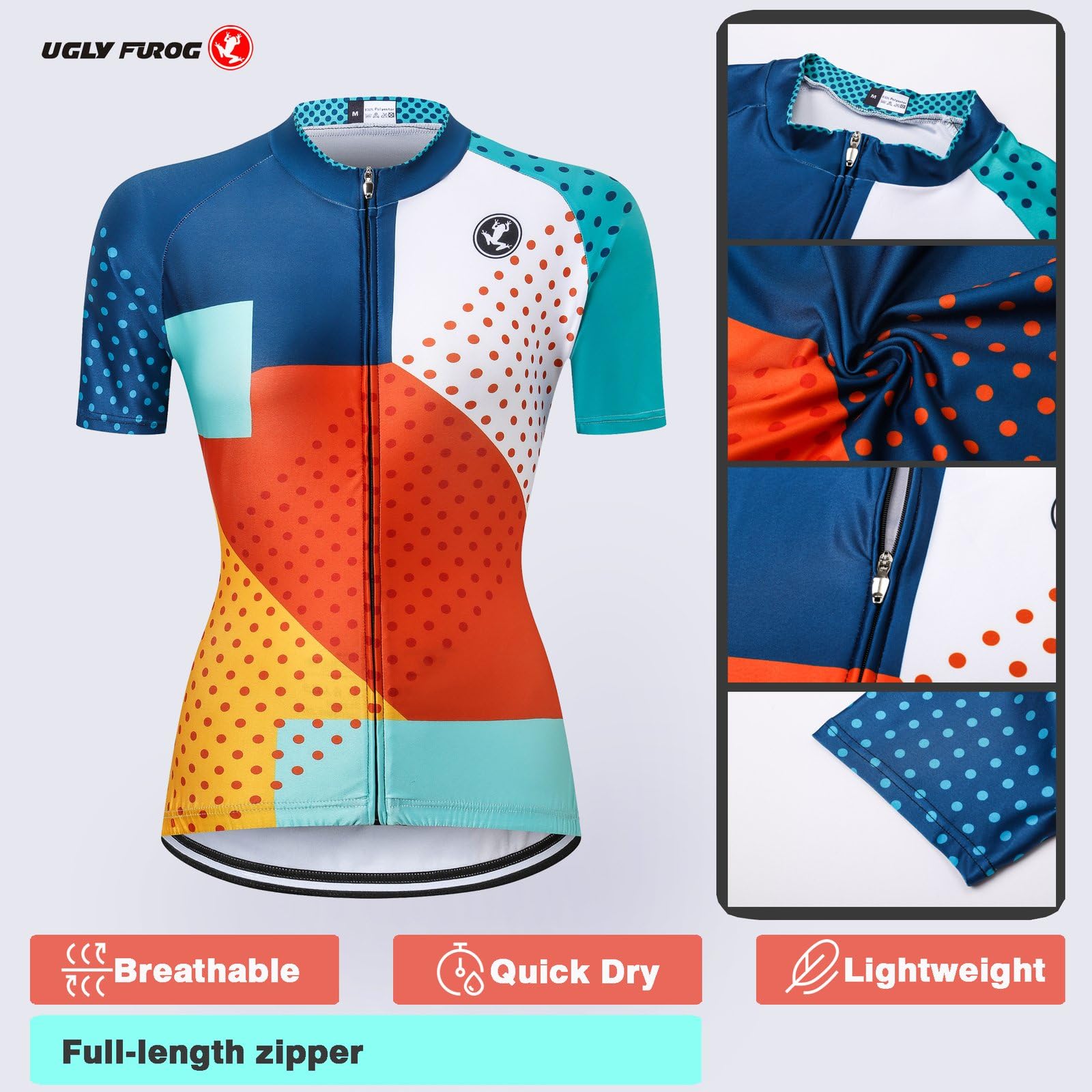 UGLY FROG Ropa Ciclismo Maillot Hombre Completo Camiseta + Pantalones Cortos 20D Gel Acolchado