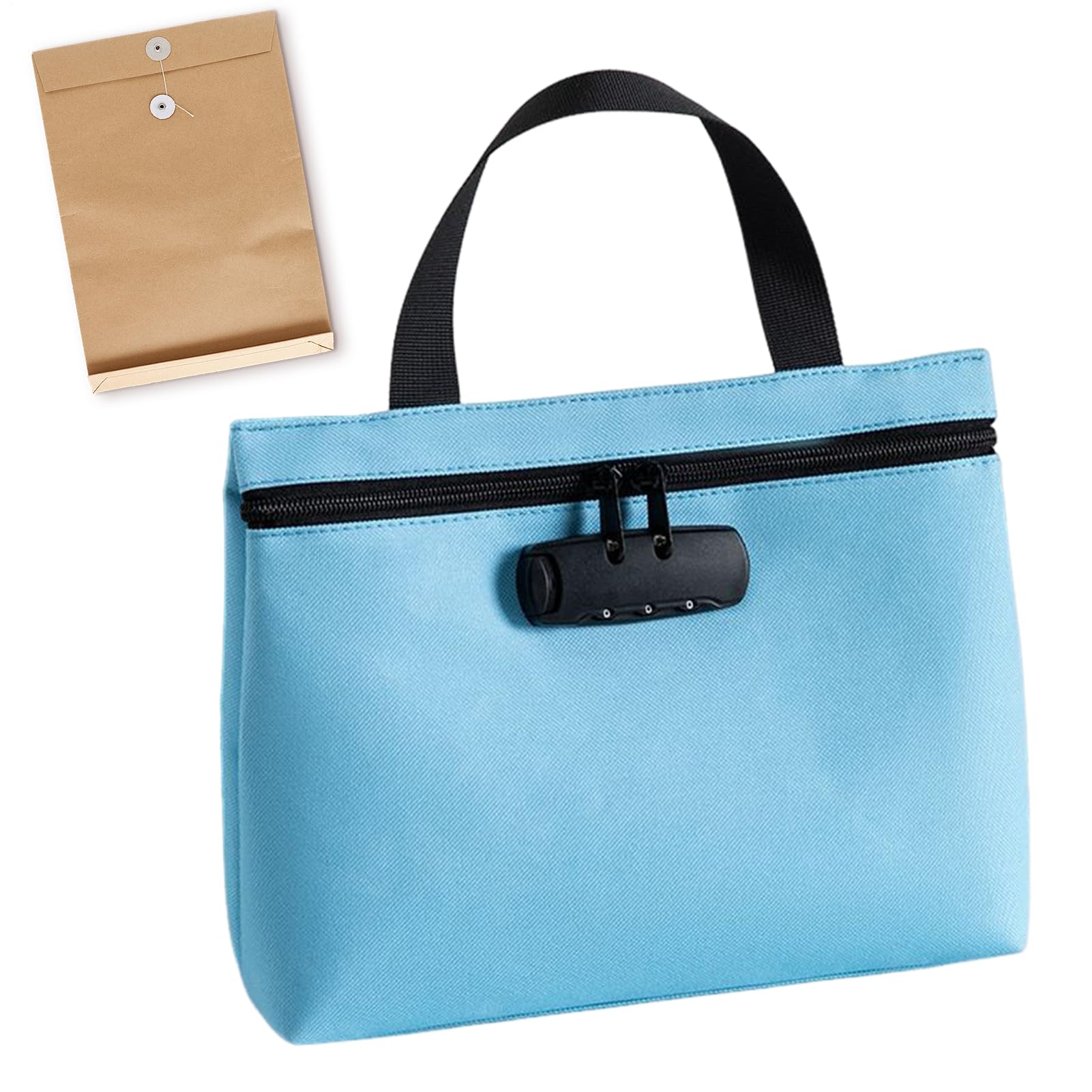 Bolsa de almacenamiento de dinero impermeable con cerradura de dígitos