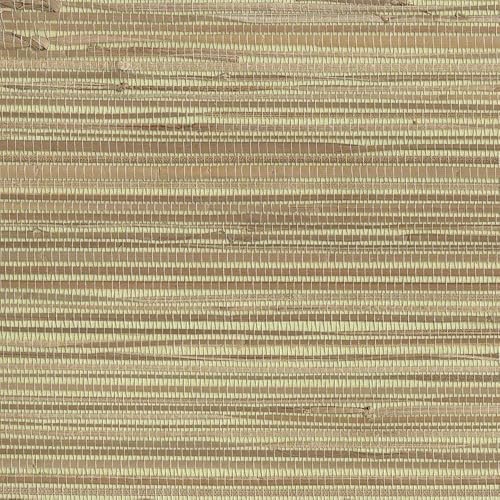 Miniatura 2 de York Wallcoverings NZ0787 Grasscloth by River Grass - Papel pintado, crema, beige, bronceado, caqui