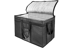 XXL Insulated Cooler Bag, Grocery Transport Keep Food Hot or Cold