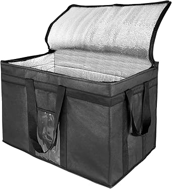 XXL-Larger Insulated Cooler Bags with Zipper Closure,Reusable Grocery Shopping Bags Keep Food Hot or Cold,Collapsible lunch bag,Grocery Transport,23"W x 15"H x 14"D