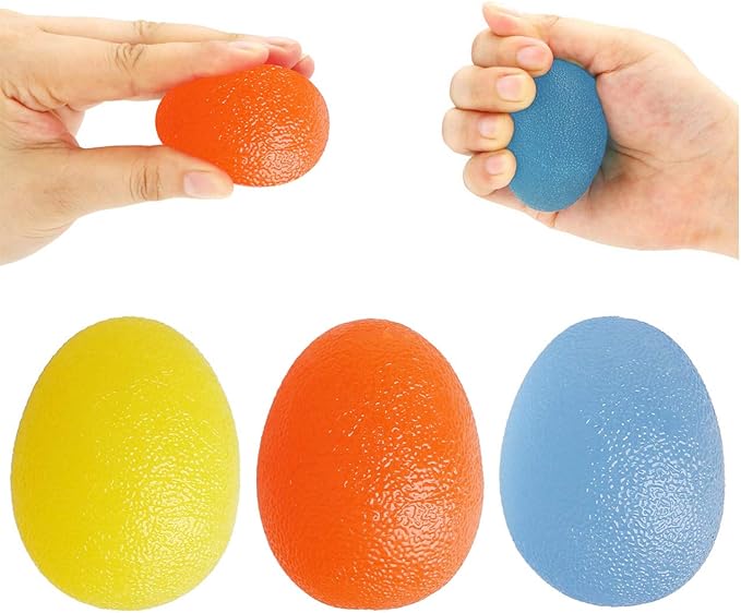 nuosen 3PCS Gel Hand Balls,Hand Therapy Squeeze Exercise Stress Balls