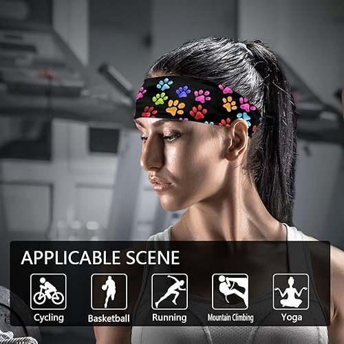 Miniatura 5 de Diadema deportiva para hombres y mujeres, absorbe la humedad