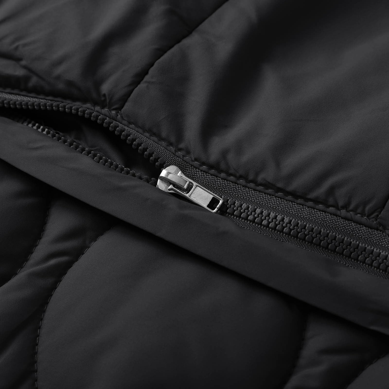Piumino Donna Invernale Lungo 100 Grammi con Cappuccio e Zip Giubbotto Imbottito Trapuntata Elegante Cappotto Primaverile Termica Vento Giacca Casual Leggero Curvy per Neve Trekking Sportiva
