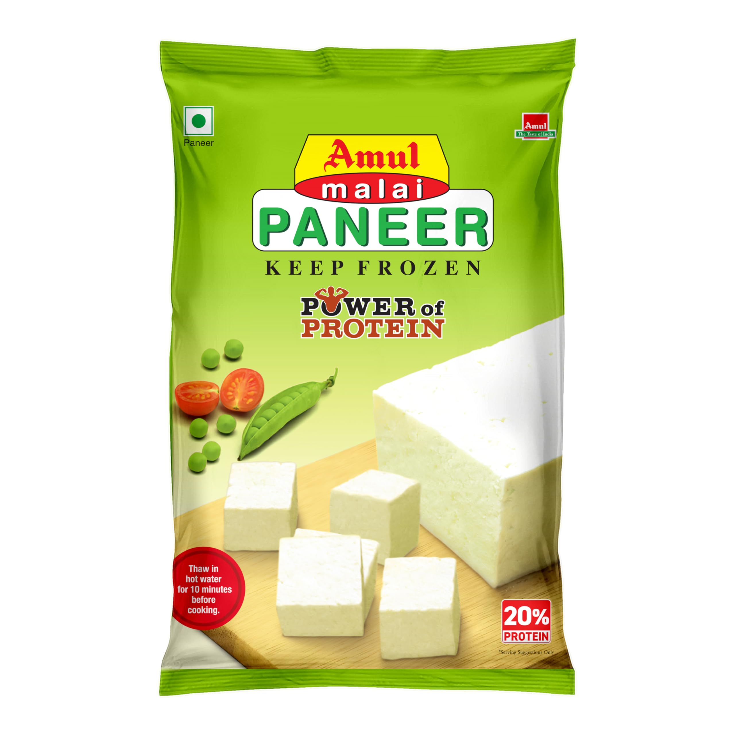 Amul Frozen Paneer Cubes, 200 gm