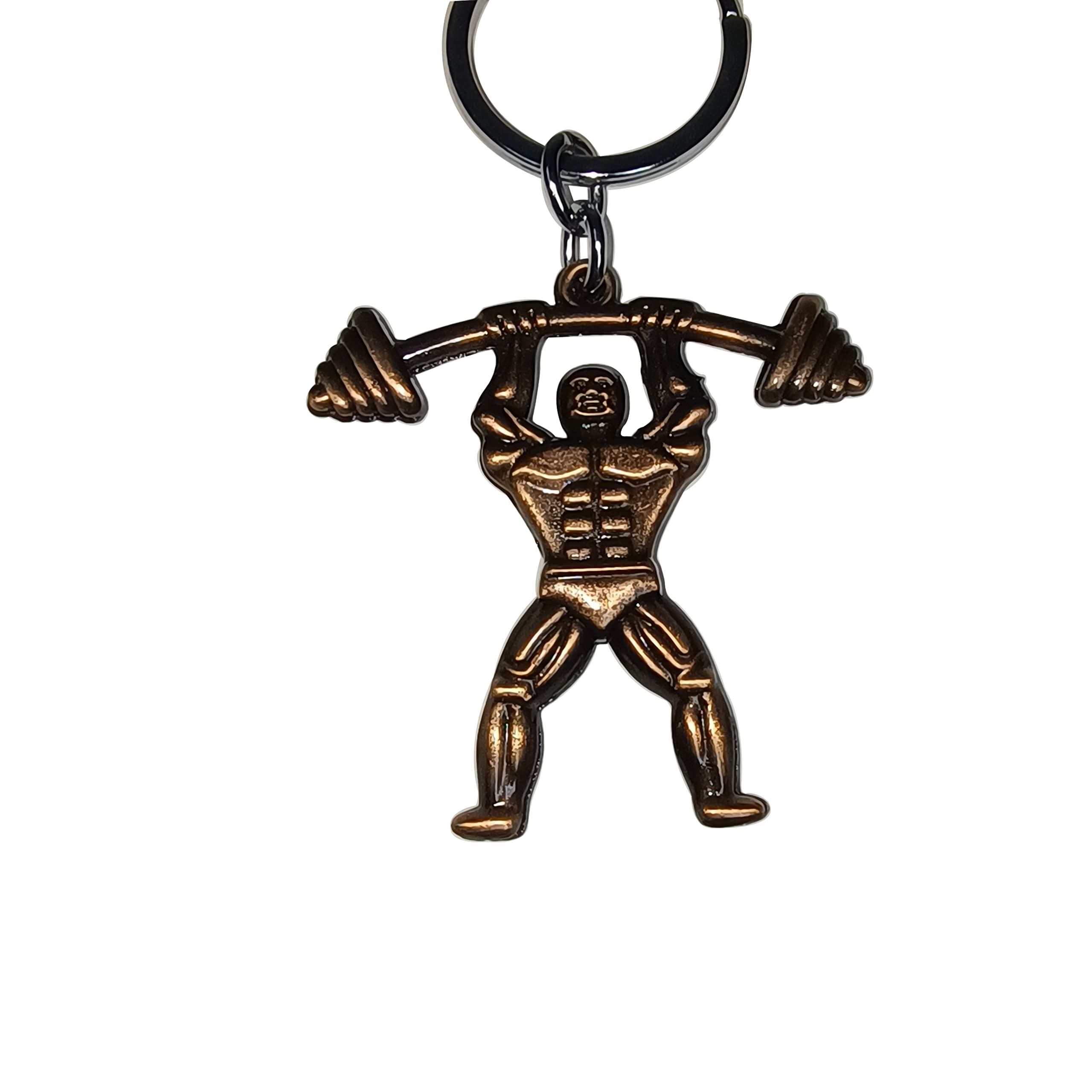 Body Builder Lifting Weight Best Option For Bike, Car, Can Be Gift It to You Friend Who Is GYM Enthusiastic - 1 Brown Keychain-image-29