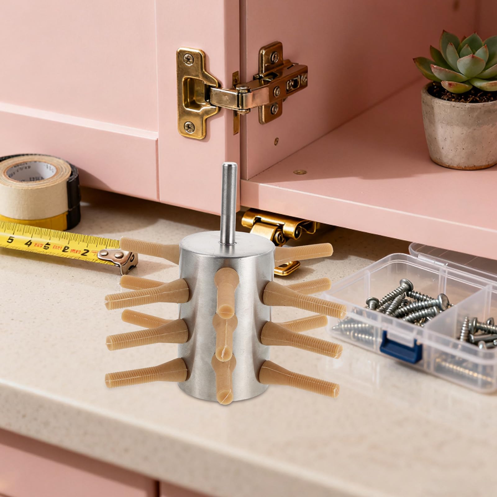 MERRYHAPY Geflügel Rupfmaschine elektrisch mit robusten Edelstahl und Gummiteilen, 18 Finger Design, ideal für Geflügelhaltung auf kleinen Höfen und landwirtschaftlichen Betrieben