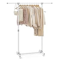 SONGMICS Stand Appendiabiti con Ruote, Attaccapanni