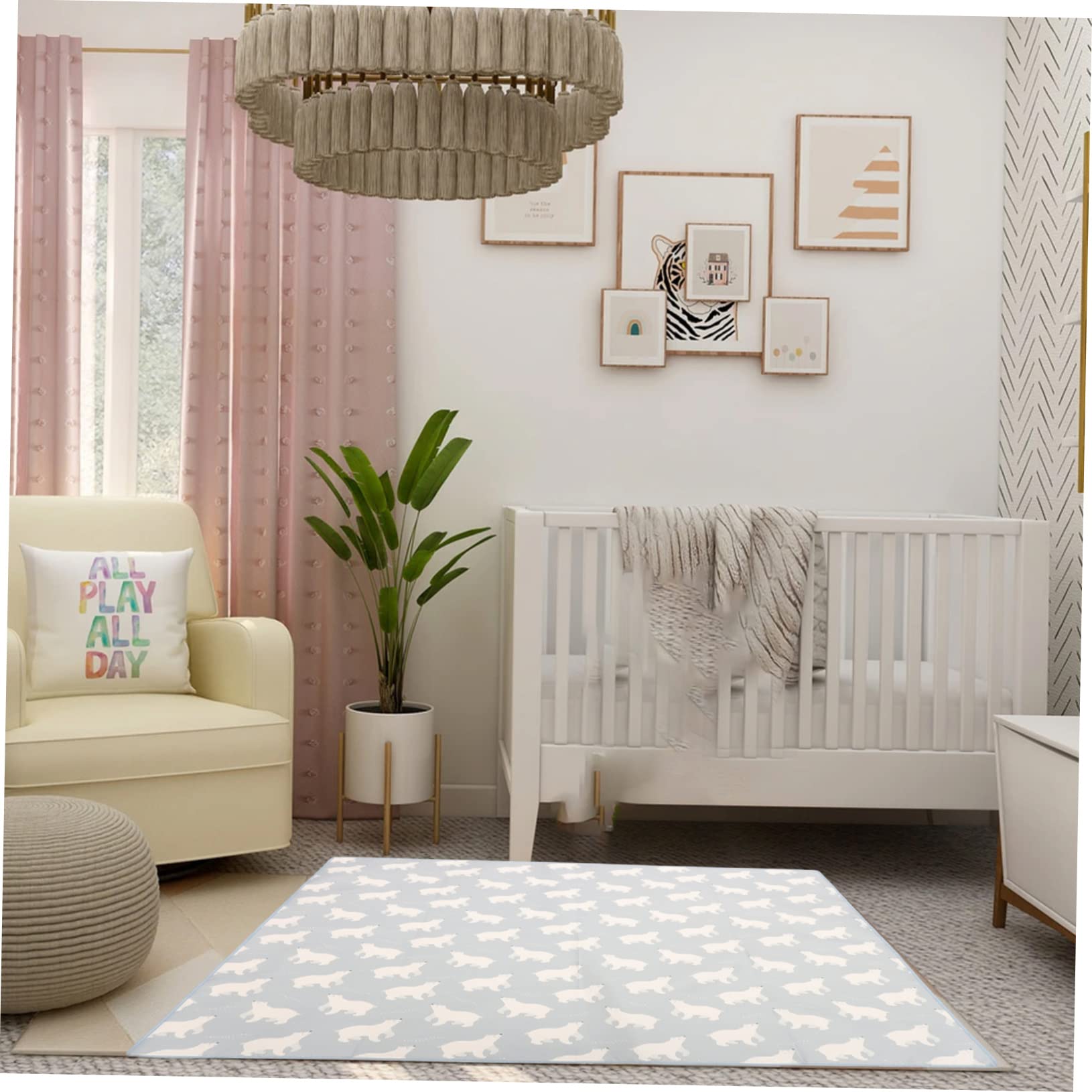 Abaodam Alfombrilla Para Silla Alta Tapetes De Juego Para Bebés Para El Piso Esteras De La Silla De La Alfombra Silla Para Bebe Alfombra De Juego Para Bebé Sillas Altas Para Bebe Poliéster
