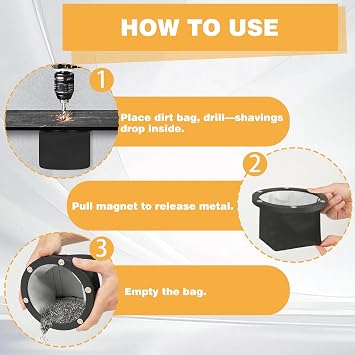 2-Pack Electrical Dirt Bag for Electrical Panels, Medium, Round