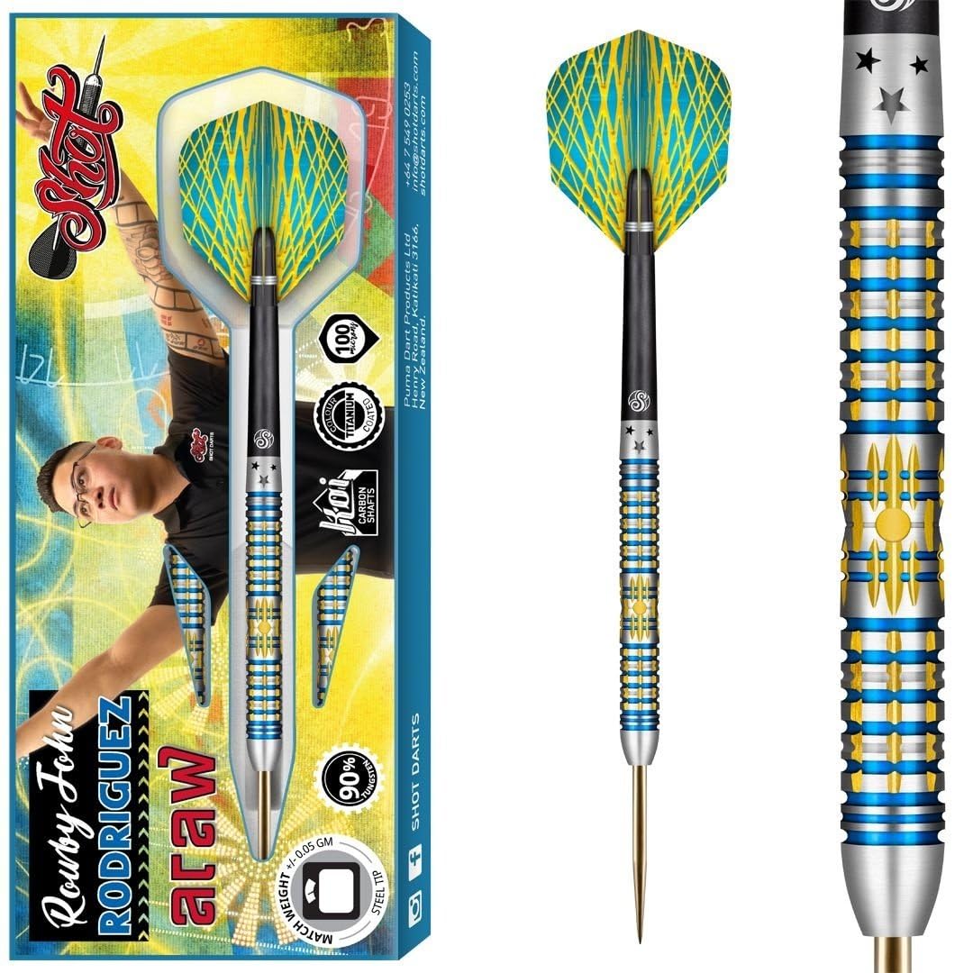 Shot Rowby-John Rodriguez Araw 90% Steel Tip Darts 25 g
