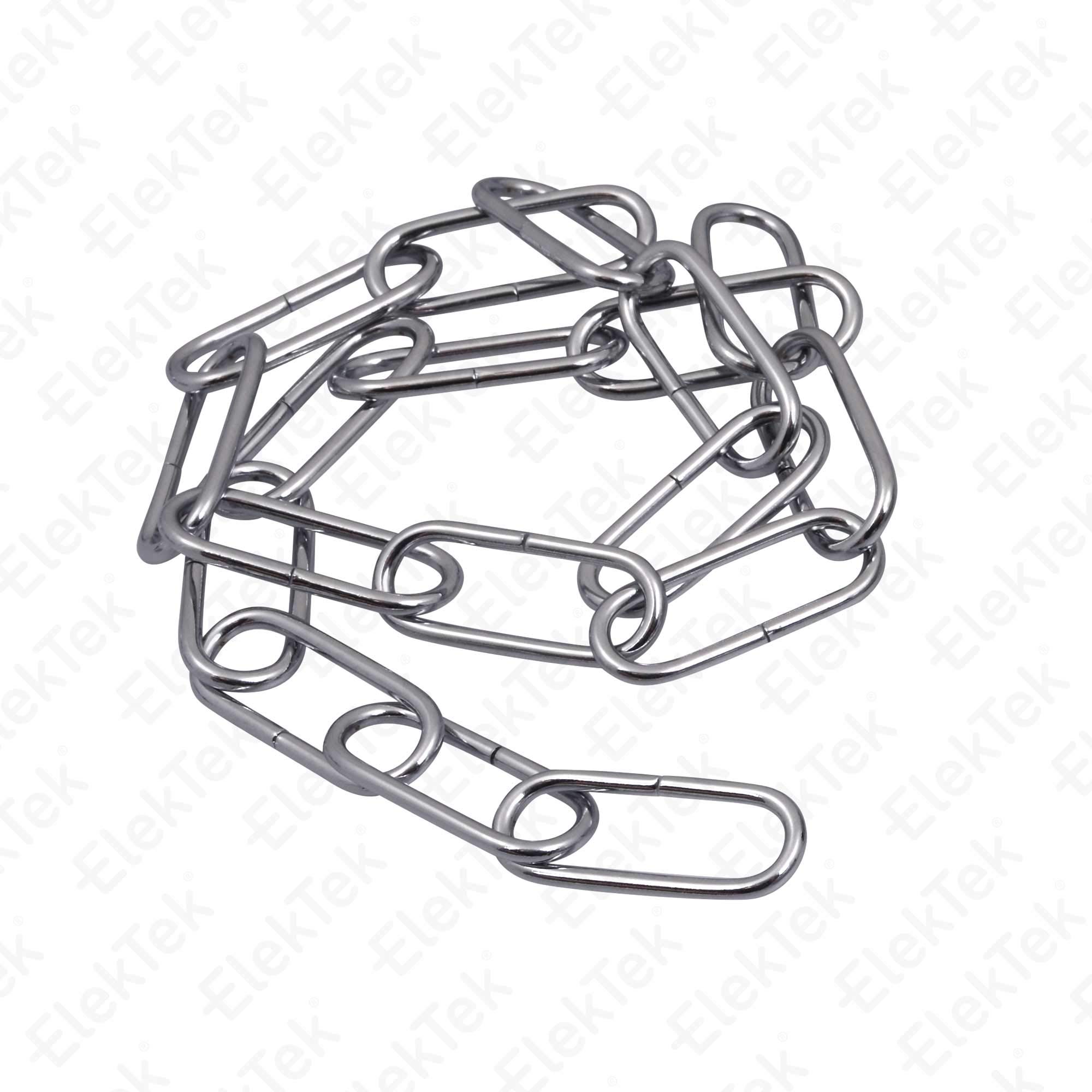 Chaîne Ovale Pour Lustre N° 10 X 8 Pi Chrome Satiné