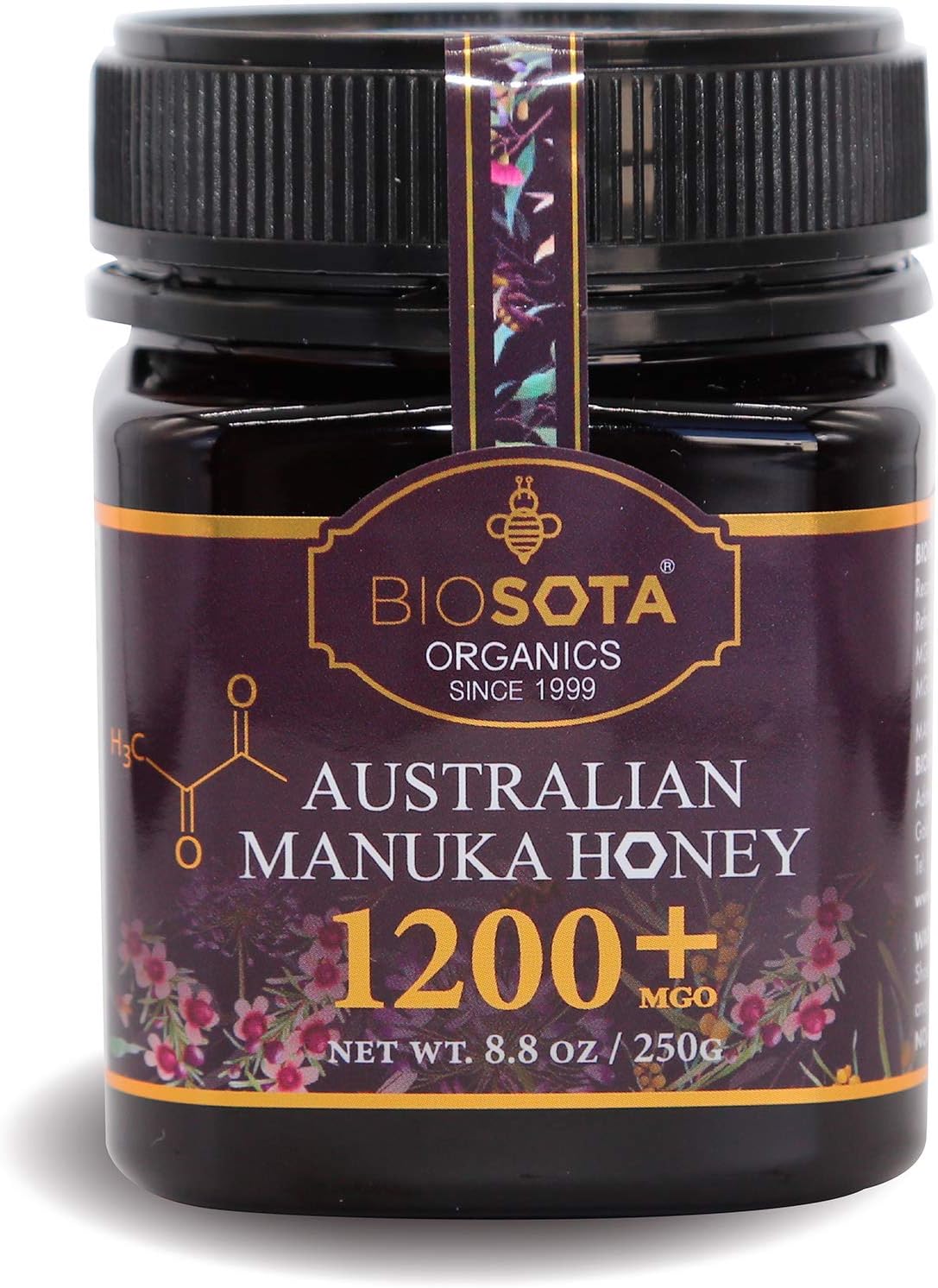 Organic Manuka Honey MGO 1200+ - Medical Grade Manuka Honey from Australia NPA/ULF 25+, 100% Raw Unheated Pure Honey, 8.8oz (1200+) (MGO 1200+)