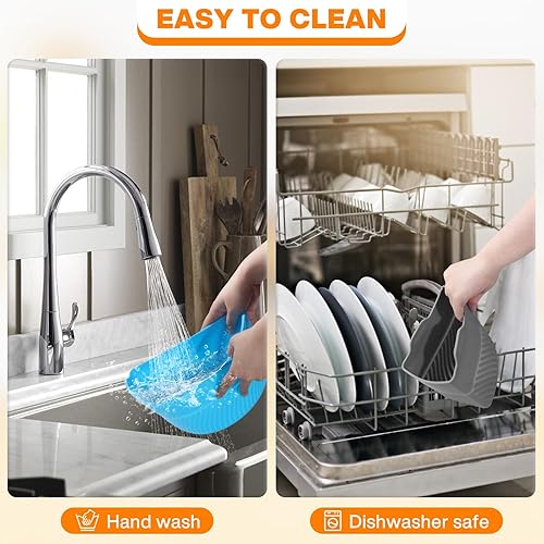 Miniatura 5 de Spardar Revestimientos para olla de cocción lenta, divisor de inserción reutilizable 3 en 1 compatible con olla de cocción lenta ovalada de 6 a 7