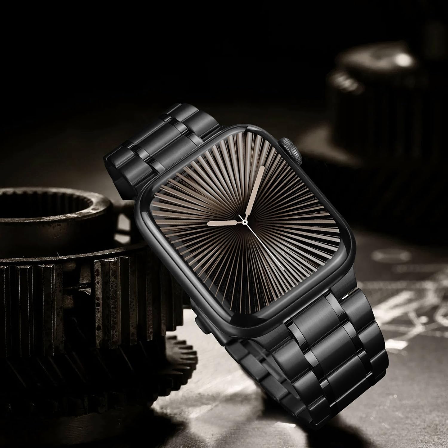 Stainless Steel Bands Compatible with Apple Watch Band 42(Series 11/10)/41/40/38mm, Men/Women Metal Replacement Strap Compatible for iWatch SE3/2/1 Series 11 10 9 8 7 6 5 4 3 2 1, Black - Image 3