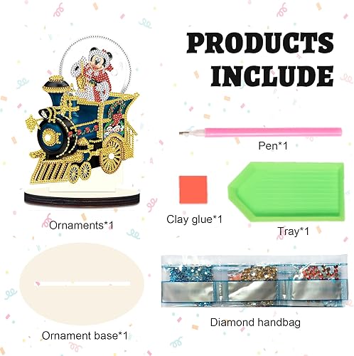 Miniatura 4 de LazyFold Kit de pintura decorativa de Navidad, coronas de estrellas, coronas de diamantes, escritorio de Navidad, arte de diamantes 5D, adornos