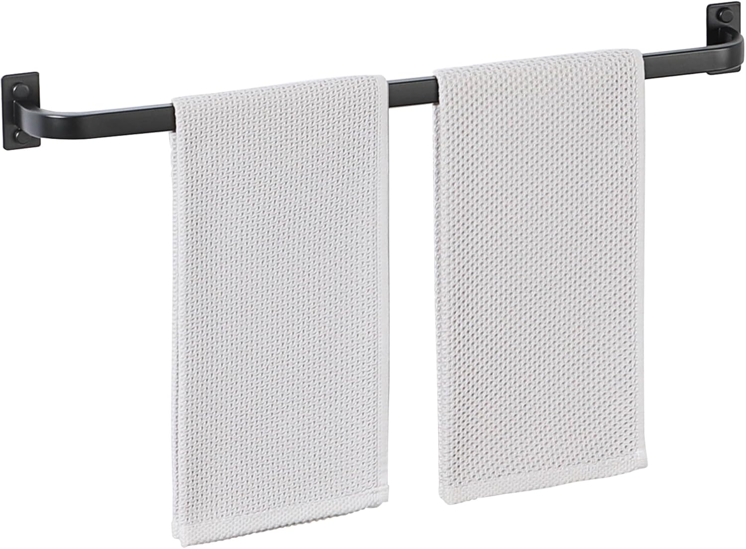 Bathroom Towel Bar, 24 inch Towel Racks for Bathroom Wall Mounted, SUS304 Stainless Steel Heavy Duty Towel Holder Bathroom Accessories Modern Home Decor, Matte Black Finished Black 24 inch