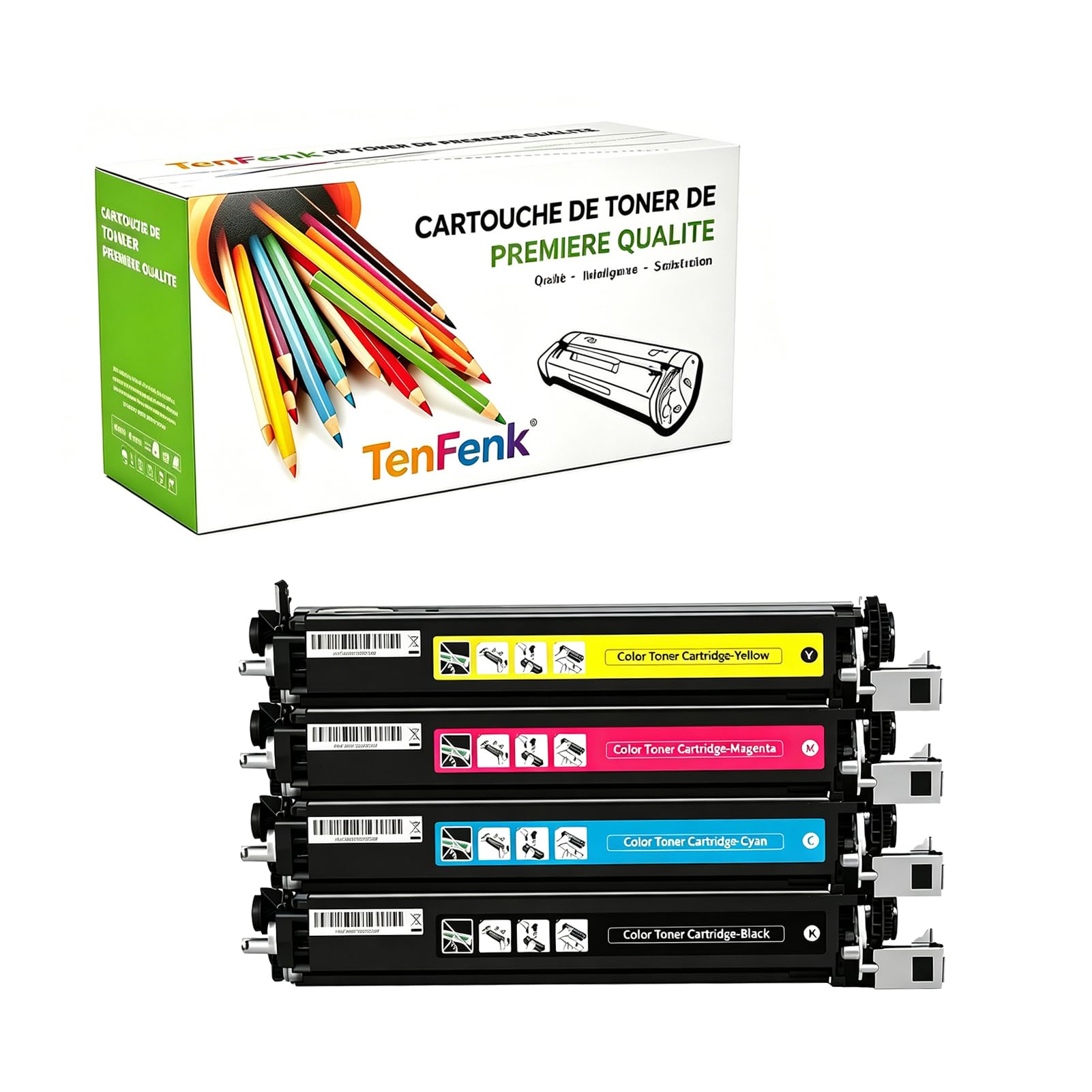 Compatibile Sostituzione Unità di Sviluppo Per Lexmark CS310 70C0D10 70C0D20 70C0D30 70C0D40 Da Utilizzare Con Lexmark CS310N CS310DN CS410N CS410DN CS410DTN CS510DE Stampante,4-Pack,4p
