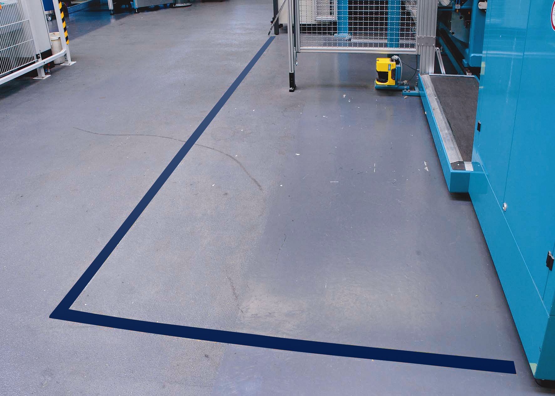 Tesa - Nastro autoadesivo per marcatura pavimenti, 50 x 33 m, blu